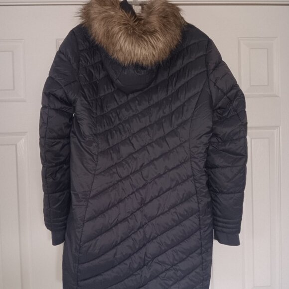 Spyder Women's Boundless Faux Fur Long Puffer Coat - LIKE NEW - Picture 3 of 10